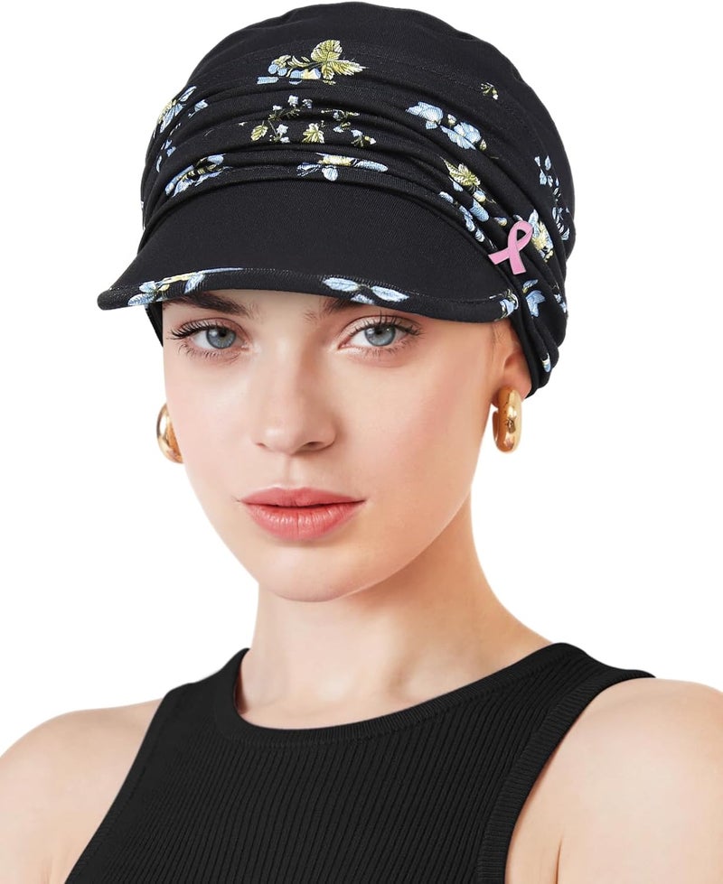 Awefeel Chemo Headwear Viscose Newsboy Cap for Women Fall and Winter Hats - Image 1